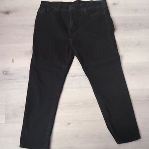 True Religion Jeans Mens 38 Black Slim Drop Rise Denim Sturdy Jeans